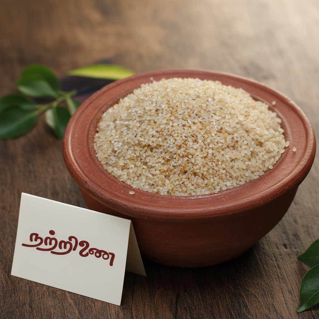 Milagu Samba Rice in Terracotta Bowl | Nattrinai