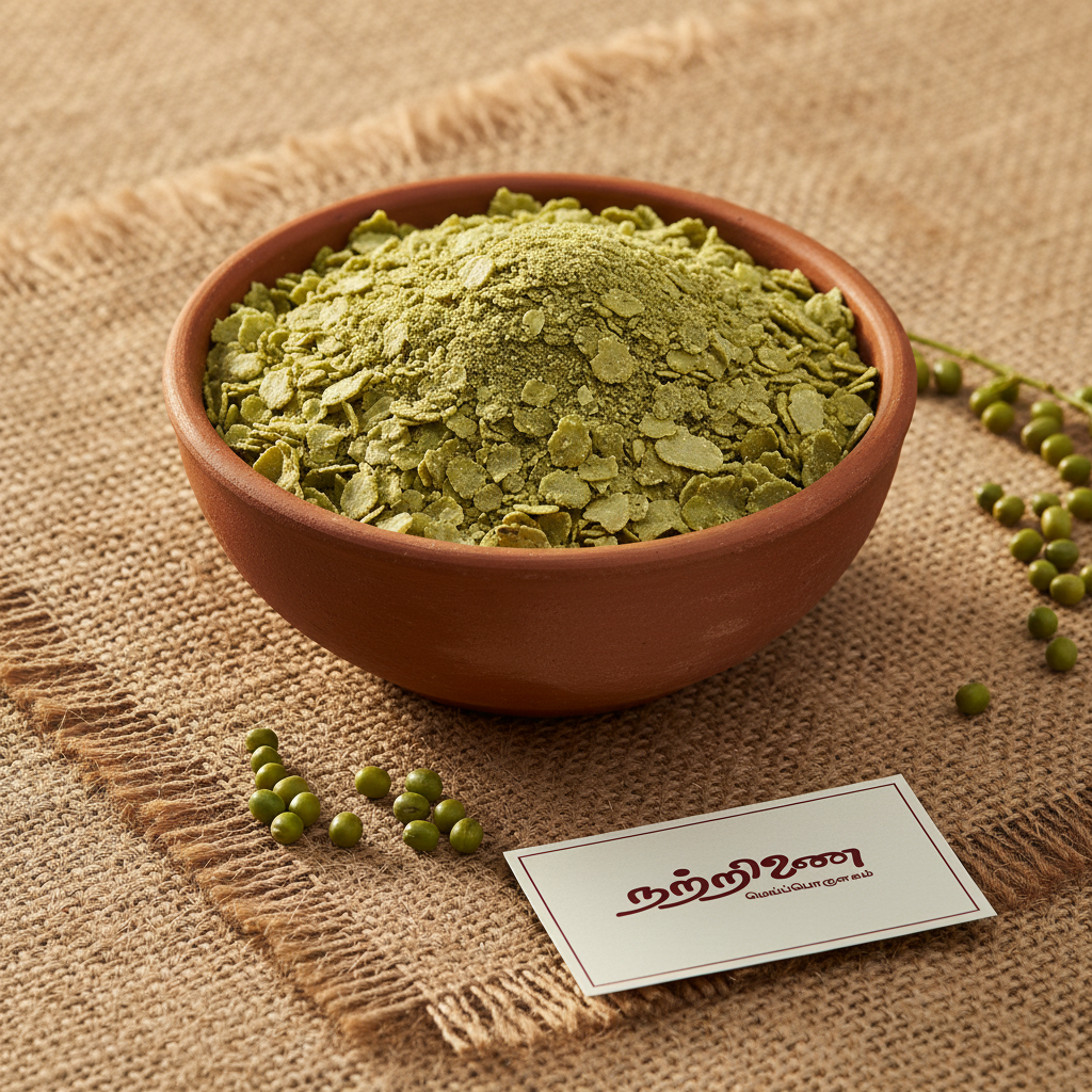Pasipayaru Aval - Green Moong Flakes | Nattrinai