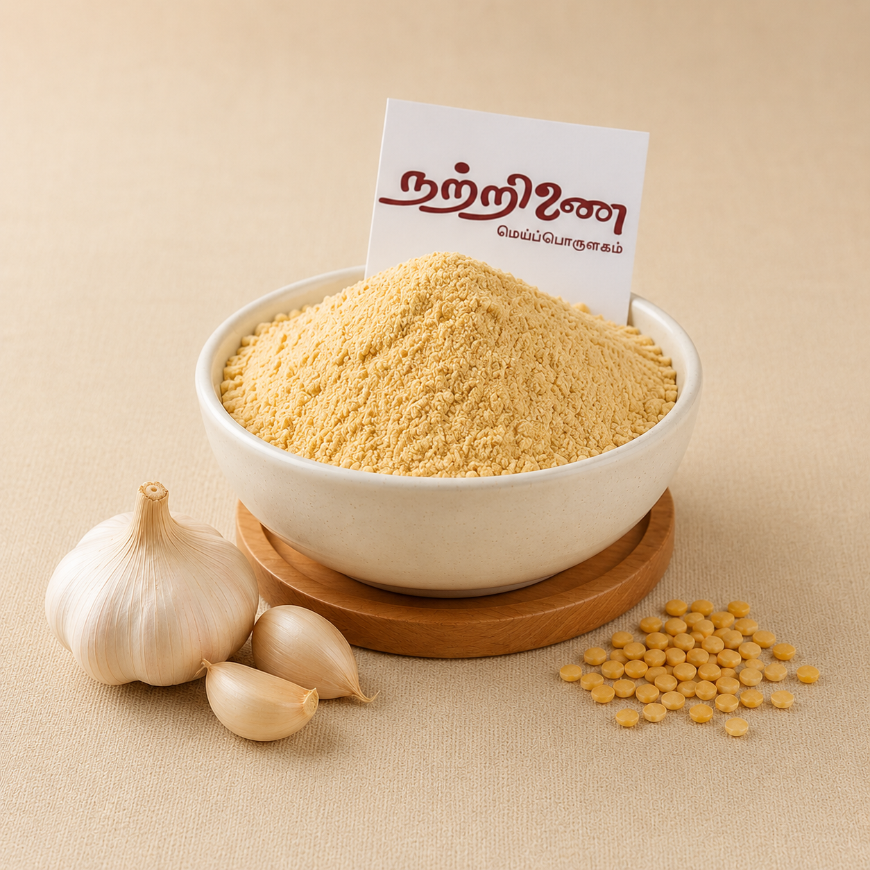 Poondu Paruppu Podi (Garlic Dal Powder)