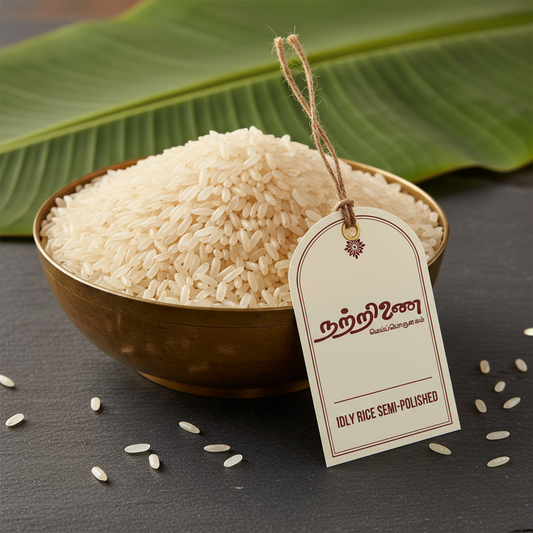 Idly Rice Semi-Polished – Nattrinai