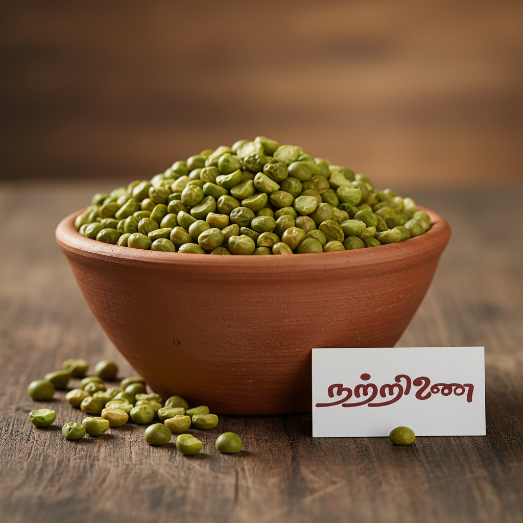 Pachaipattani Dried Green Peas in Clay Bowl | Nattrinai