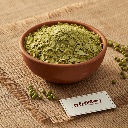 Pasipayaru Aval - Green Moong Flakes | Nattrinai