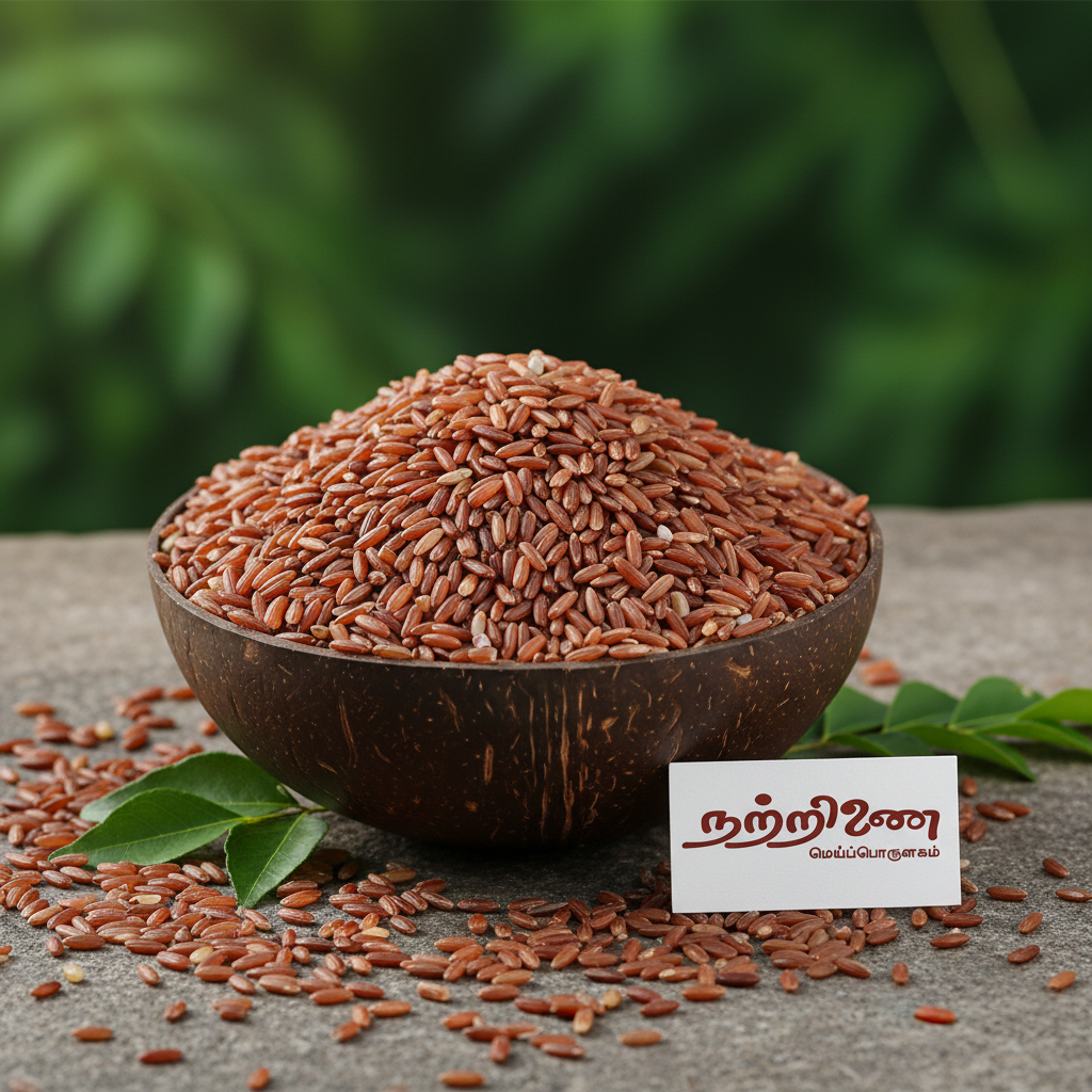 Red Rice - Coconut Shell Bowl | Nattrinai